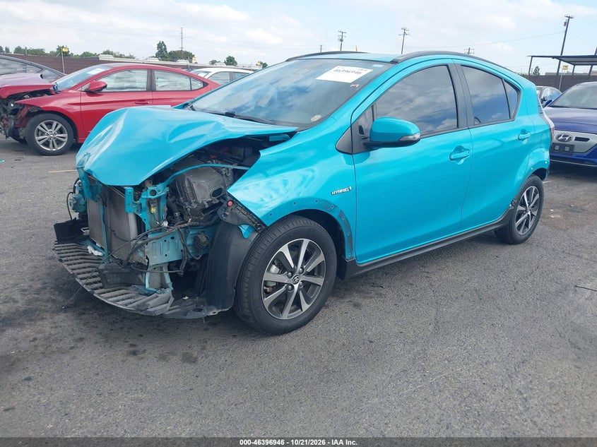 Vin: jtdkdtb32j1607745, lot: 46897304, toyota prius c one 20182