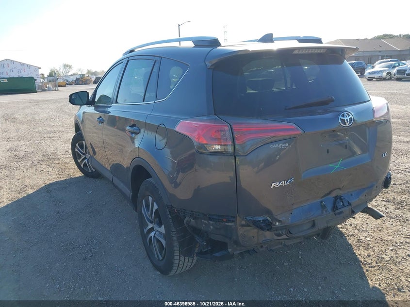 Vin: 2t3zfrev0gw296657, lot: 46897342, toyota rav4 le 20163