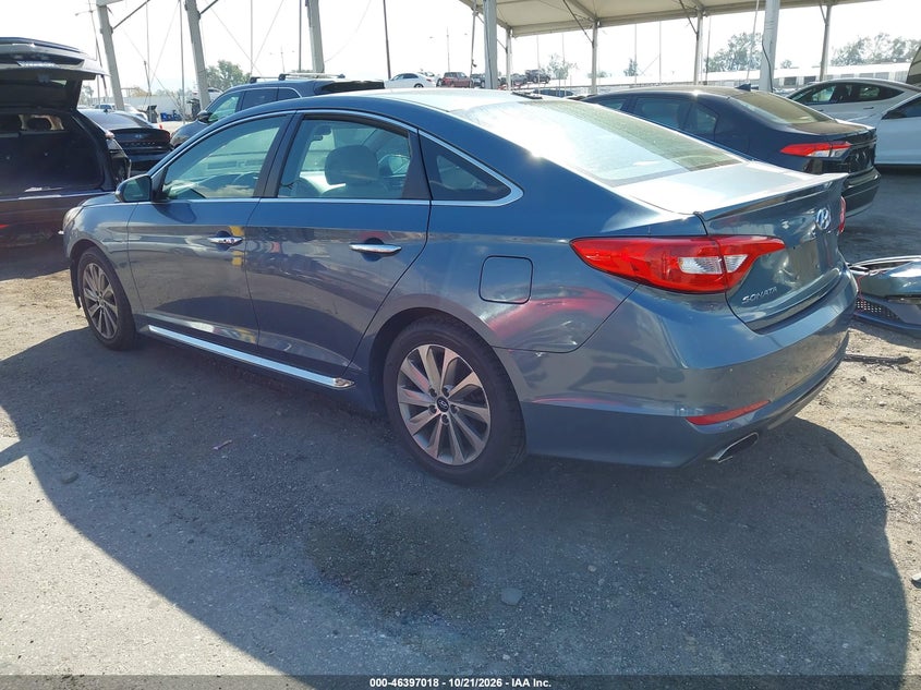 Vin: 5npe34af9gh389578, lot: 46897376, hyundai sonata sport 20163