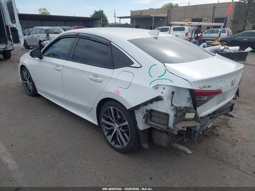Vin: 2hgfe1f94nh311040, lot: 46897402, honda civic touring 20223