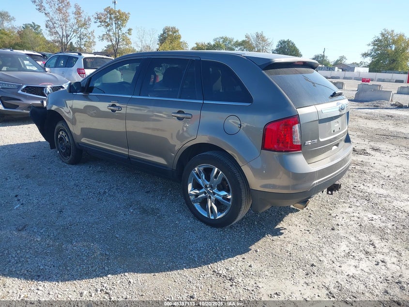 Vin: 2fmdk3kc0dbc61553, lot: 46897471, ford edge limited 20133