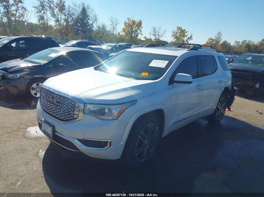 2017 GMC Acadia Denali, Rear, IAAI, VIN 1GKKNXLS6HZ249494 — photo 2