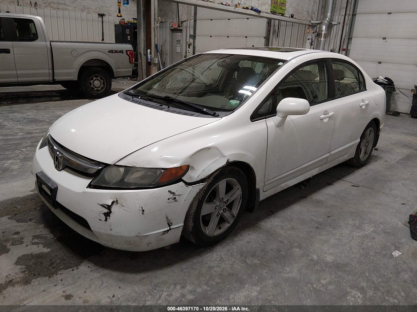 2008 Honda Civic Ex, Left Front, IAAI, VIN 1HGFA16818L029979 — photo 2