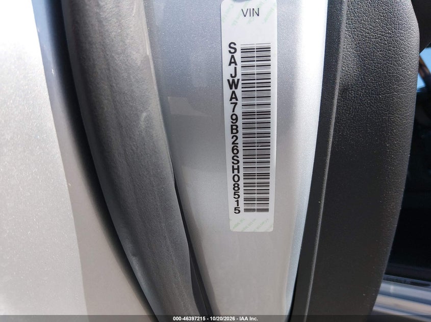 JAGUAR XJ 2006 VIN SAJWA79B26SH08515