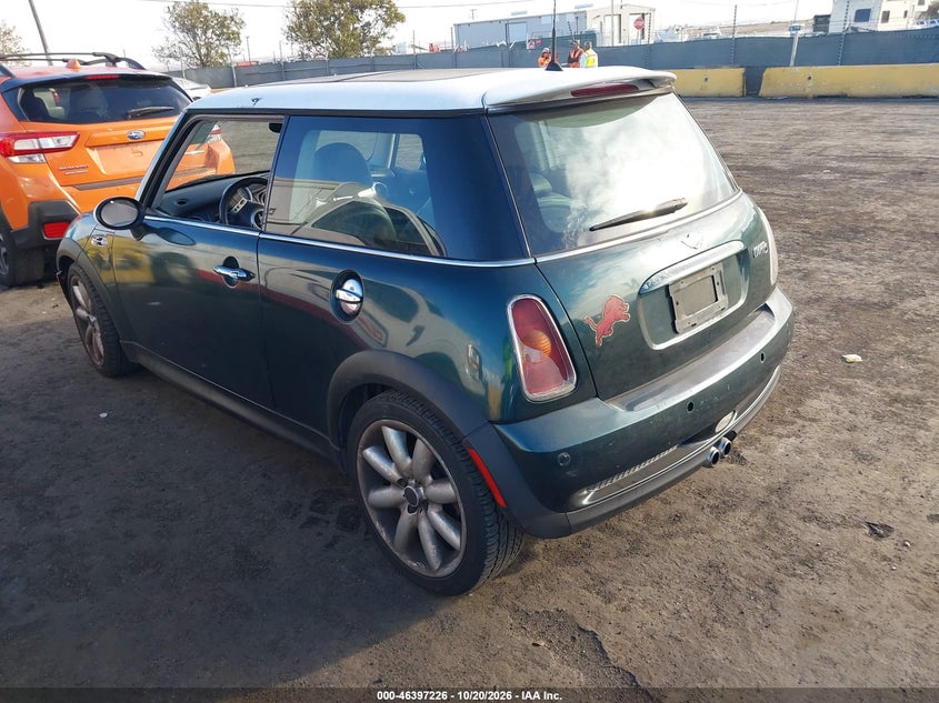 MINI COOPER S 2003 VIN WMWRE33493TD67328