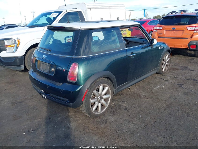 MINI COOPER S 2003 VIN WMWRE33493TD67328