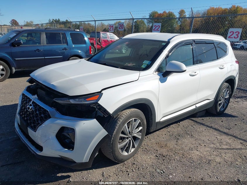 Vin: 5nms3cad7kh032546, lot: 46897585, hyundai santa fe sel plus 20192