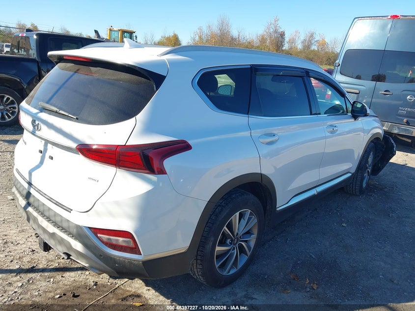 Vin: 5nms3cad7kh032546, lot: 46897585, hyundai santa fe sel plus 20194