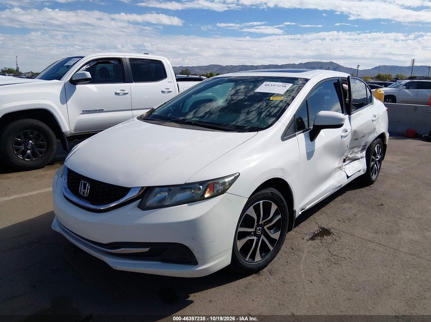 2015 Honda Civic Ex, Левый бок, IAAI, VIN 19XFB2F83FE064952 — фото 2
