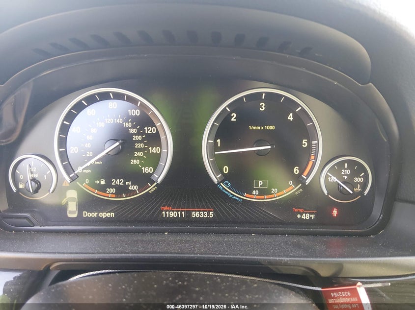 BMW 535D 2014 VIN WBAFV3C53ED684544