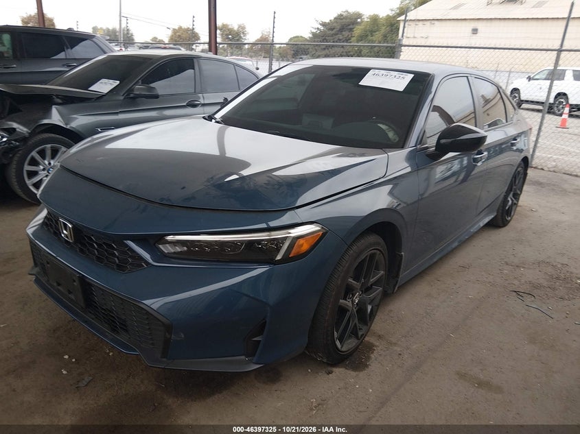 Vin: 2hgfe4f87th332180, lot: 46897683, honda civic hybrid sport/sport touring 20262
