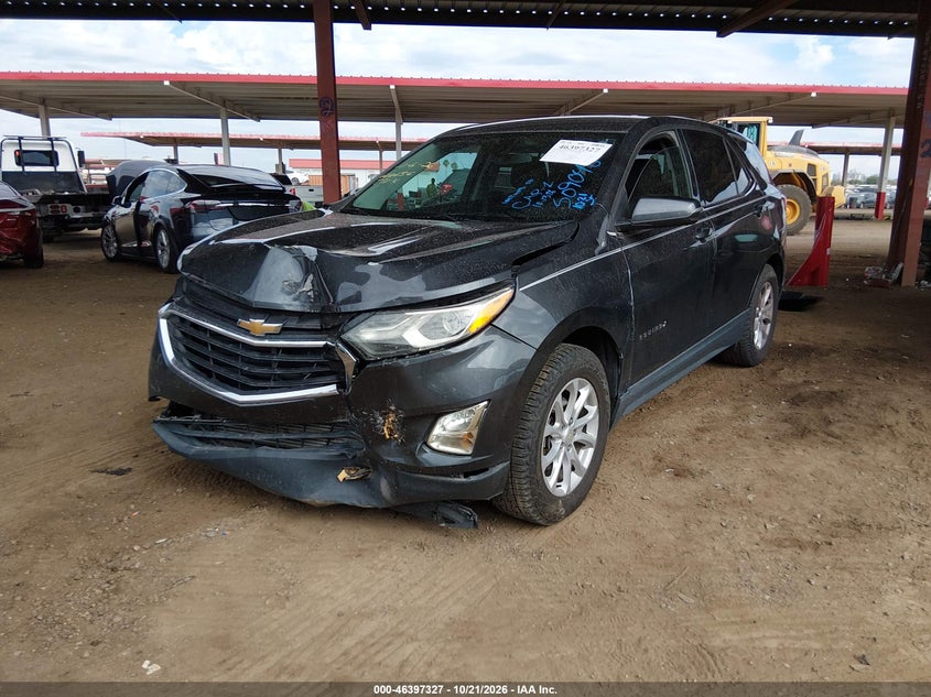 2018 Chevrolet Equinox Lt, Front End, IAAI, VIN 3GNAXJEV2JS509048 — photo 2