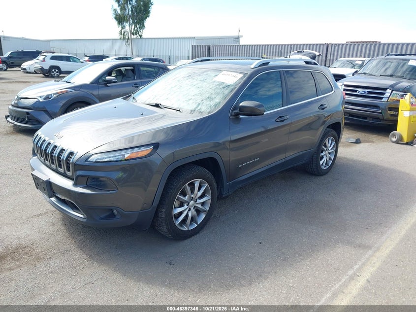 Vin: 1c4pjmdx2jd529325, lot: 46897704, jeep cherokee limited 4x4 20182