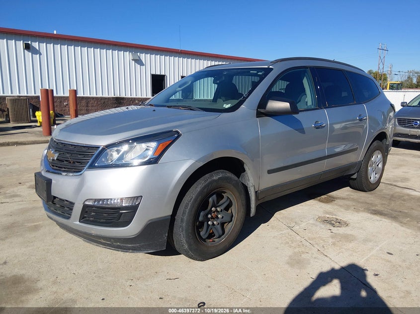 Vin: 1gnkrfed3dj267671, lot: 46897730, chevrolet traverse ls 20132