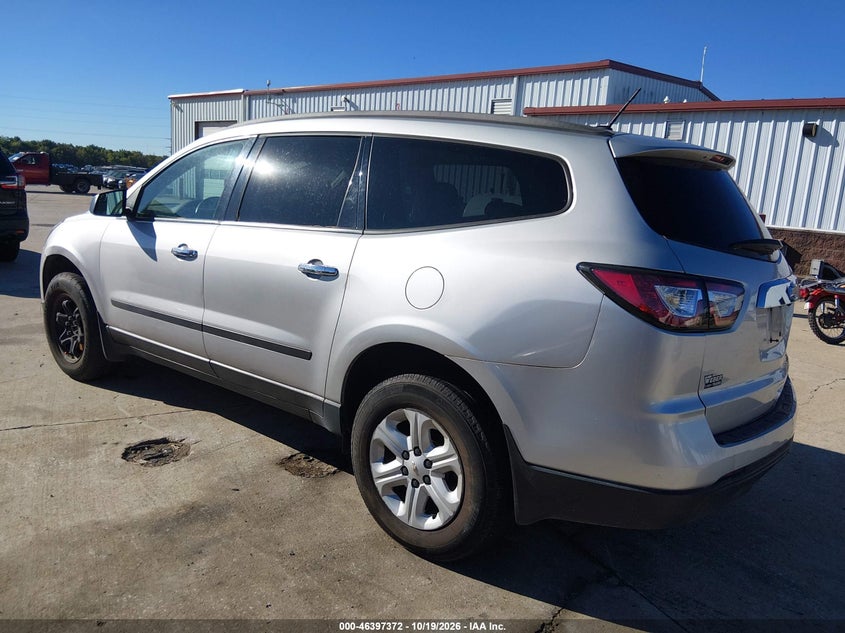 Vin: 1gnkrfed3dj267671, lot: 46897730, chevrolet traverse ls 20133