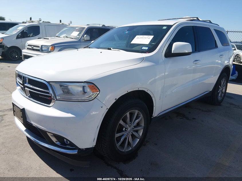 Vin: 1c4rdjag3hc857601, lot: 46897732, dodge durango sxt awd 20172