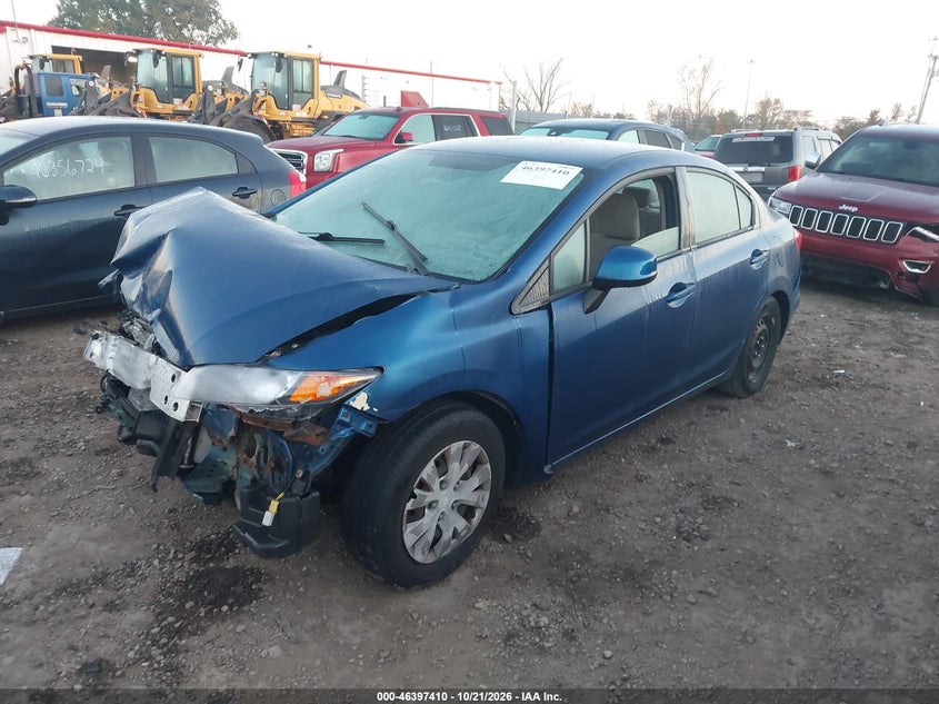 Vin: 2hgfb2f57ch502329, lot: 46897768, honda civic lx 20122