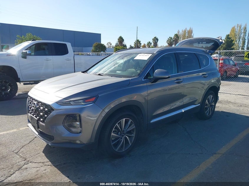 2019 Hyundai Santa Fe Sel Plus, Rear, IAAI, VIN 5NMS33AD8KH001273 — photo 2