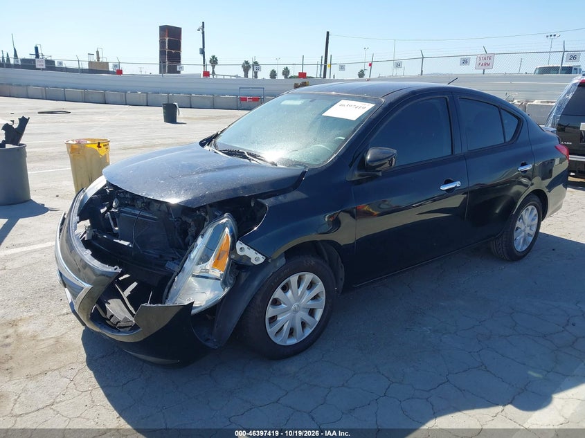 2016 Nissan Versa 1.6 S/1.6 S+/1.6 Sl/1.6 Sv, Front End, IAAI, VIN 3N1CN7AP7GL897594 — photo 2