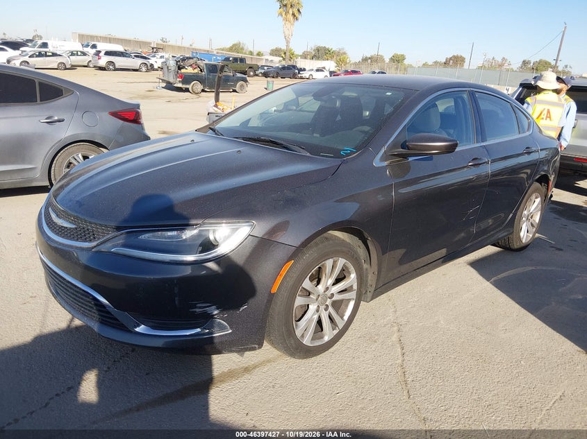 Vin: 1c3cccab8fn636204, lot: 46897785, chrysler 200 limited 20152