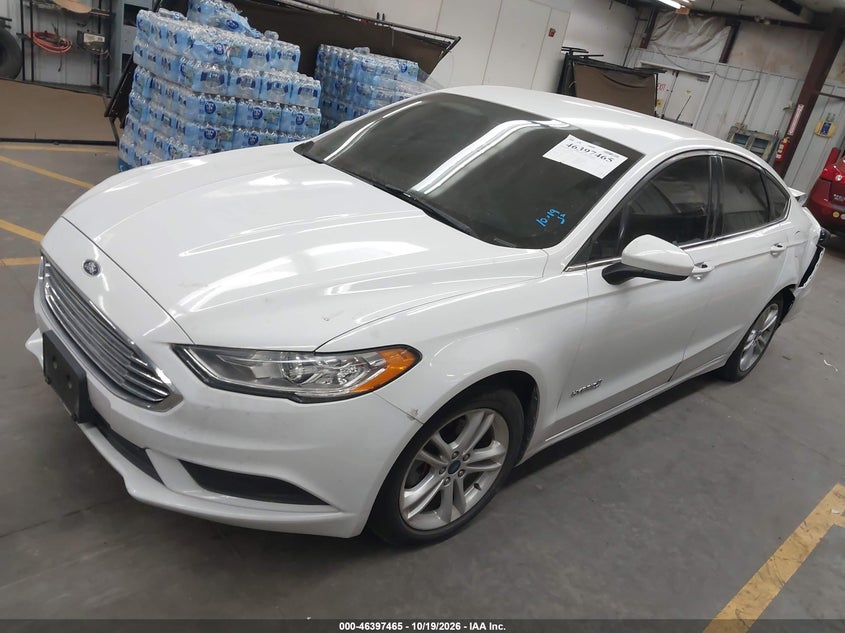 2018 Ford Fusion Hybrid S, Удар сзади, IAAI, VIN 3FA6P0UU7JR141870 — фото 2