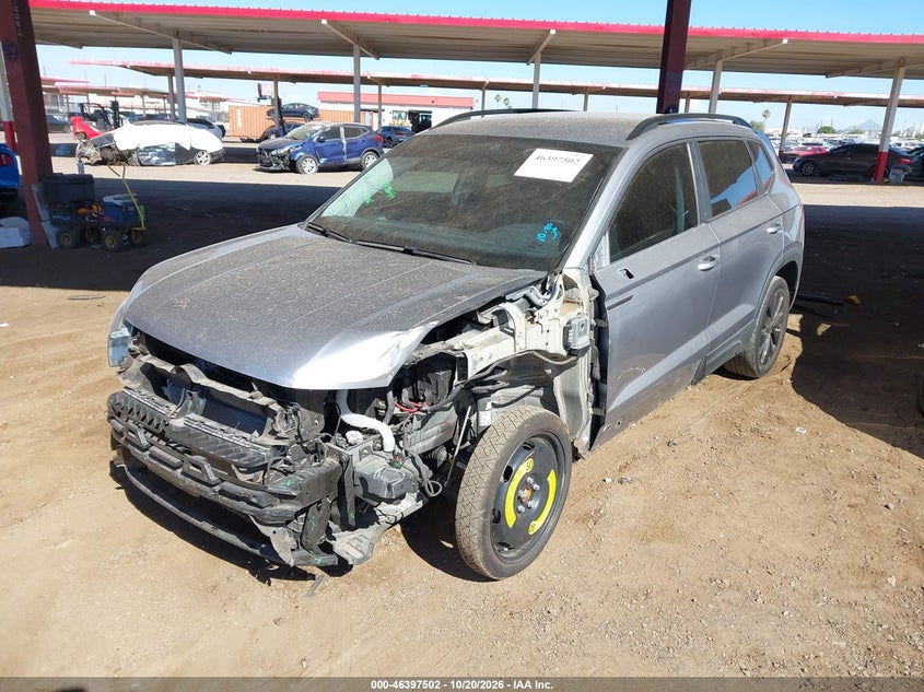 Vin: 3vvdx7b20pm351973, lot: 46897860, volkswagen taos 1.5t s 20232