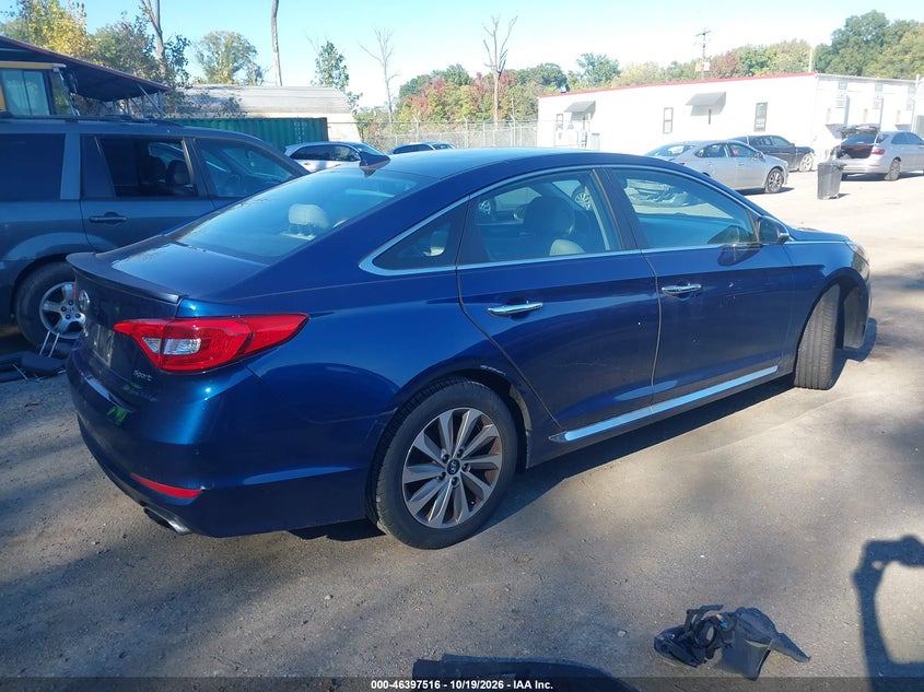 Vin: 5npe34af5fh140841, lot: 46897874, hyundai sonata sport 20154