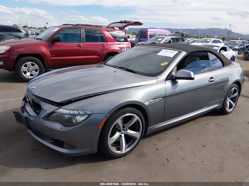 Vin: wbaeb5c51ac225268, lot: 46897904, bmw 650i 20102
