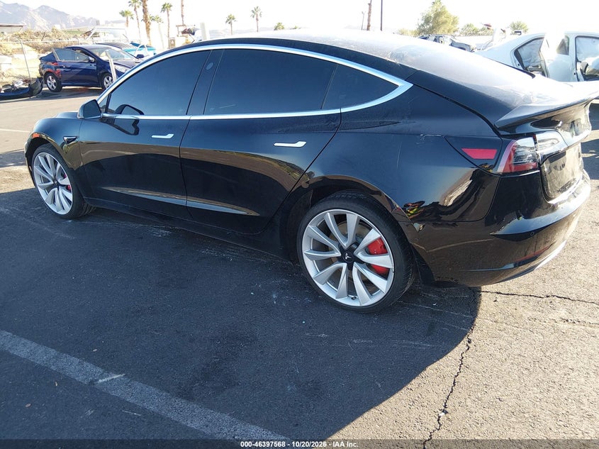 Vin: 5yj3e1eb6jf082513, lot: 46897926, tesla model 3 long range/performance 20183