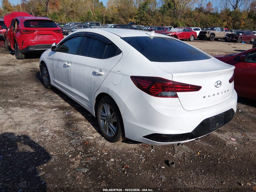 Vin: 5npd84lf2lh629509, lot: 46897997, hyundai elantra sel 20203