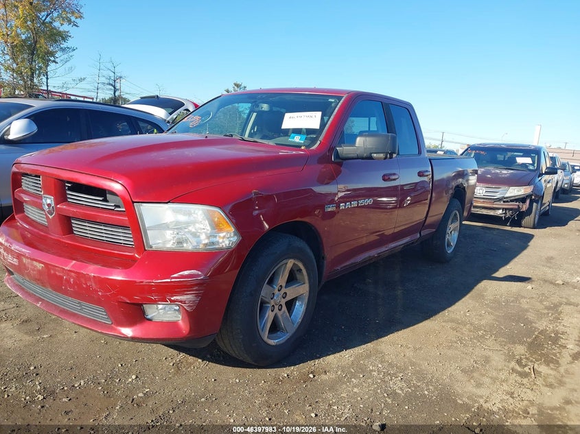 Vin: 1c6rd7ht0cs154887, lot: 46898341, ram 1500 sport 20122