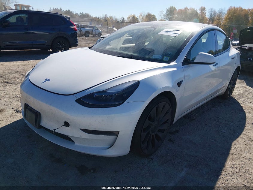 Vin: 5yj3e1ec8pf552817, lot: 46898347, tesla model 3 performance dual motor all-wheel drive 20232