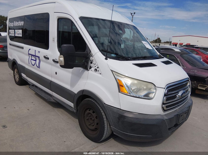 Vin: 1fbzx2cm2gkb54144, lot: 46898505, ford transit-350 xlt 20163
