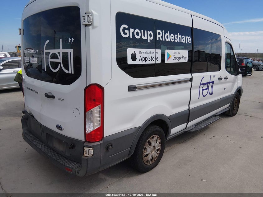 Vin: 1fbzx2cm2gkb54144, lot: 46898505, ford transit-350 xlt 20164
