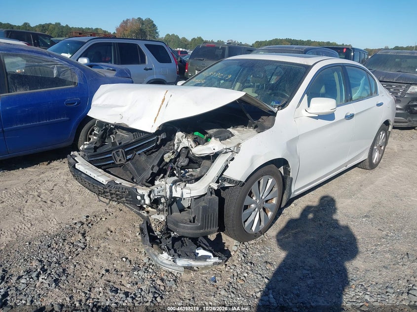 Vin: 1hgcr3f85ea002377, lot: 46898577, honda accord ex-l v-6 20142