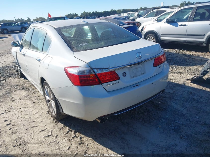 Vin: 1hgcr3f85ea002377, lot: 46898577, honda accord ex-l v-6 20143