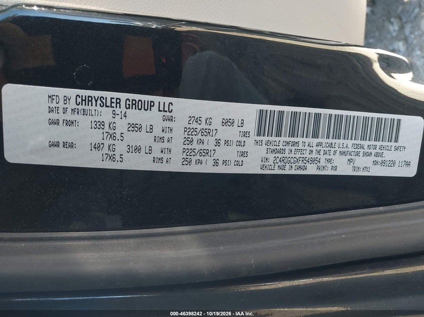 2015 DODGE GRAND CARAVAN SXT · Фото 9
