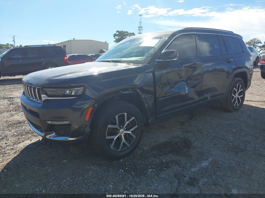 Vin: 1c4rjjbg4p8794484, lot: 46898619, jeep grand cherokee l limited 4x2 20232