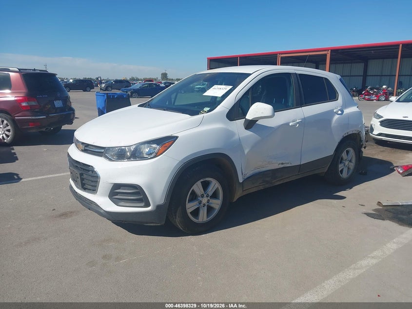 2020 Chevrolet Trax Fwd Ls, Rear, IAAI, VIN 3GNCJKSB8LL164793 — photo 2