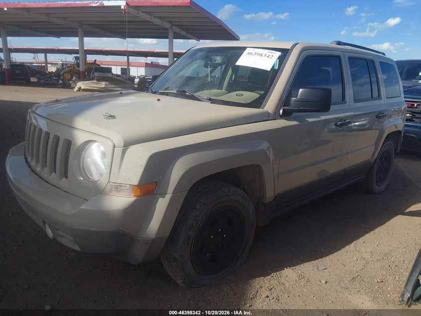 Vin: 1c4njpba0hd136232, lot: 46898700, jeep patriot sport fwd 20172