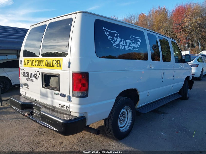 Vin: 1fbne3bl6bda09687, lot: 46898947, ford e-350 super duty xl/xlt 20114
