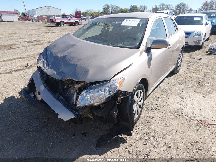 2010 Toyota Corolla Le, Front End, IAAI, VIN 1NXBU4EE5AZ293134 — photo 2