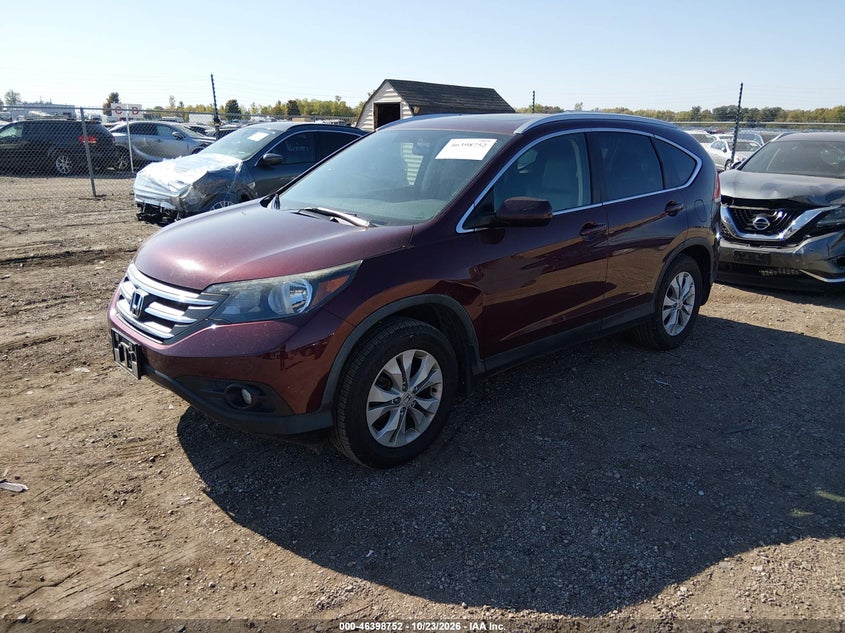 2014 Honda Cr-V Ex-L, Normal Wear & Tear, IAAI, VIN 5J6RM4H70EL037828 — photo 2