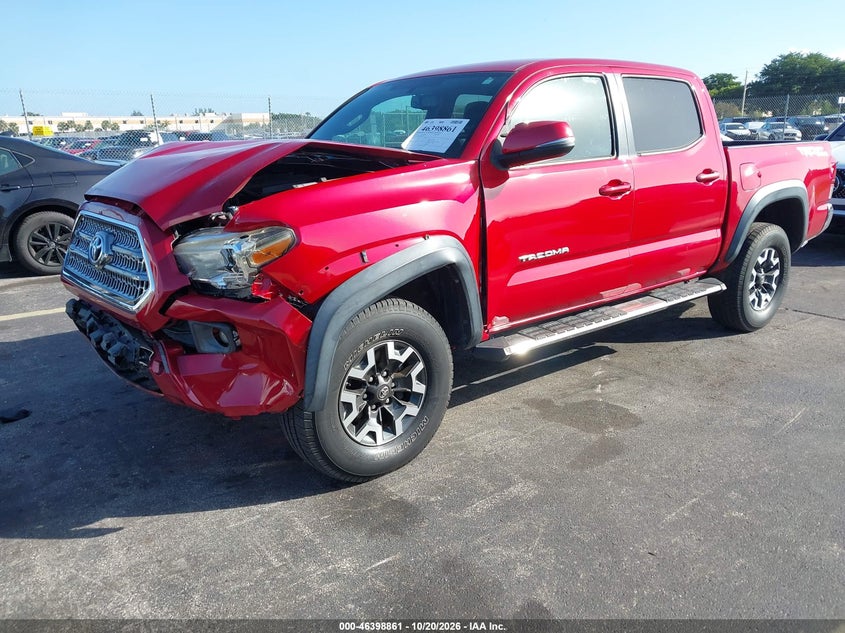 2017 Toyota Tacoma Trd Off Road, Удар спереди, IAAI, VIN 5TFAZ5CN4HX045461 — фото 2