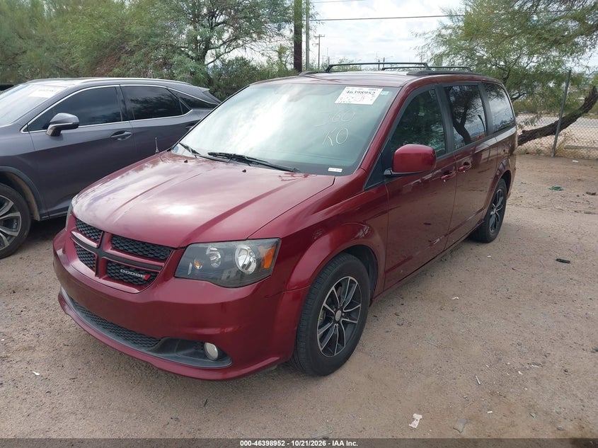 2018 Dodge Grand Caravan Gt, Rear, IAAI, VIN 2C4RDGEG9JR284102 — photo 2