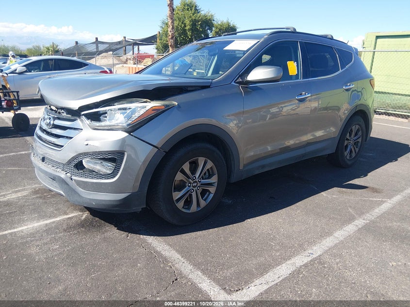 2015 Hyundai Santa Fe Sport 2.4L, Удар спереди, IAAI, VIN 5XYZU3LB5FG269334 — фото 2