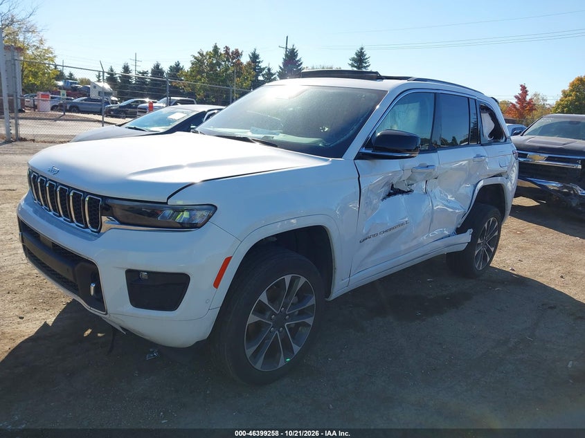 Vin: 1c4rjhdg3p8103452, lot: 46899616, jeep grand cherokee overland 4x4 20232