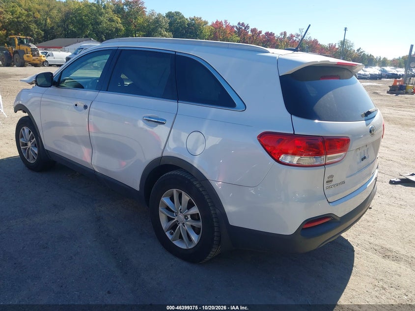 Vin: 5xypg4a36hg294634, lot: 46899733, kia sorento 2.4l lx 20173