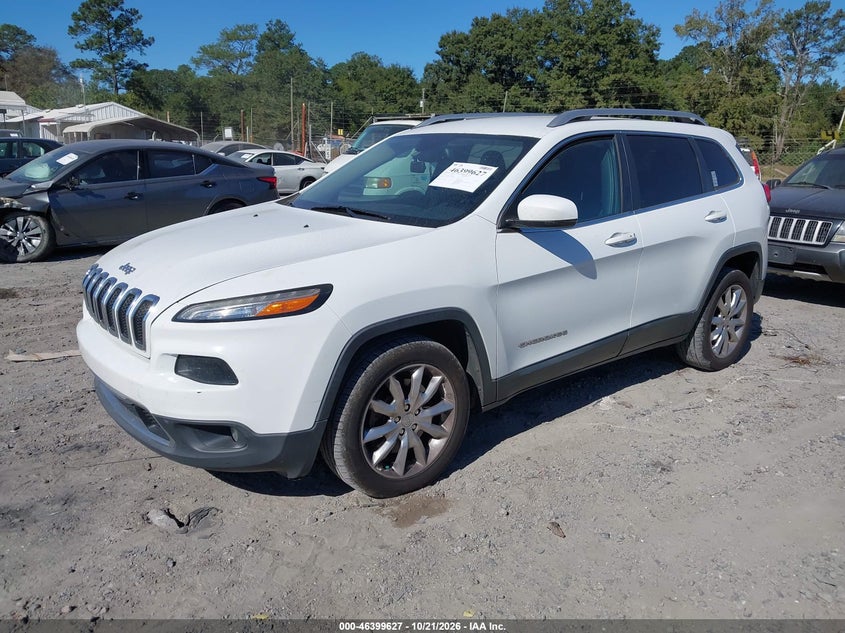Vin: 1c4pjldb8gw164855, lot: 46899985, jeep cherokee limited 20162