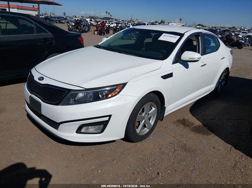 2015 Kia Optima Lx, Обычный износ, IAAI, VIN 5XXGM4A78FG437659 — фото 2